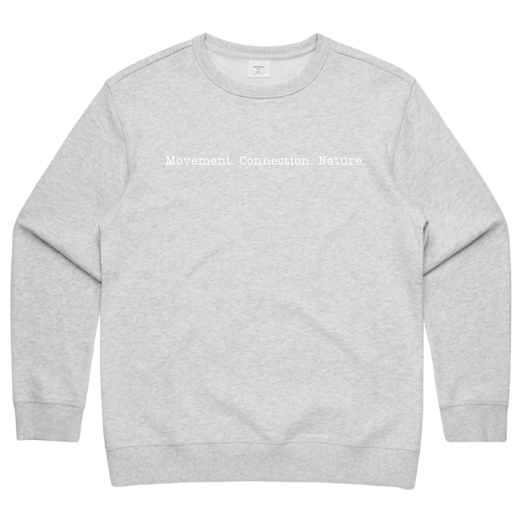 White “Movement Connection Nature” Crew (Womens) – The Hike Collective