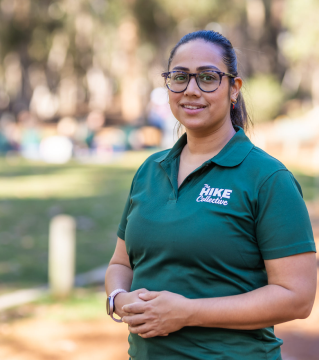 Danielle, Perth support guide at The Hike Collective, passionate about hiking, mindfulness, and nature connection